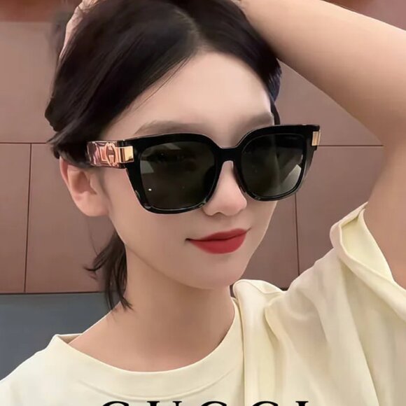 NEW GG1690SK 001 GUCCI SUNGLASSES SHINY BLACK WOMEN EYEWEAR GUCCI - Picture 4 of 15